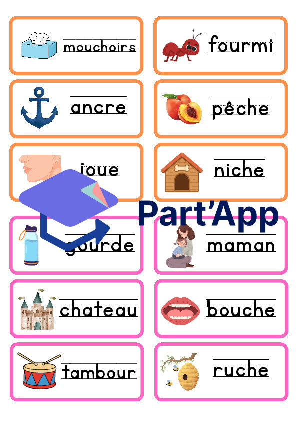 Chasse aux mots - entraînement sons "ch", "ou", "un" et "an"_4