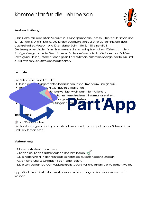 Parcours de lecture pour les classes de 5e et 6e en allemand – Le secret du vieux musée | Roman policier, promotion de la lecture et compréhension écrite_7