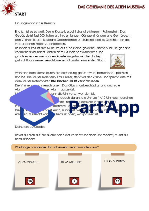 Parcours de lecture pour les classes de 5e et 6e en allemand – Le secret du vieux musée | Roman policier, promotion de la lecture et compréhension écrite_2