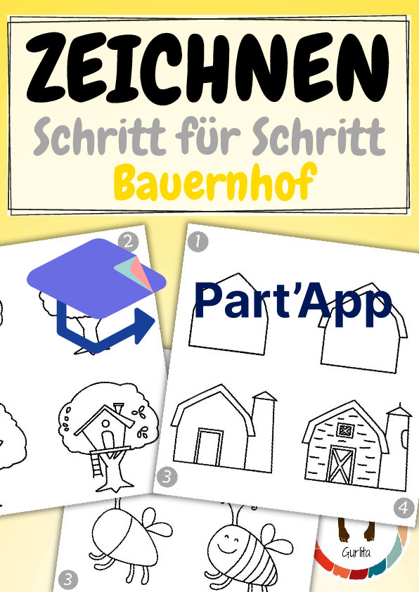 Bauernhof Zeichnen Schritt für Schritt_2