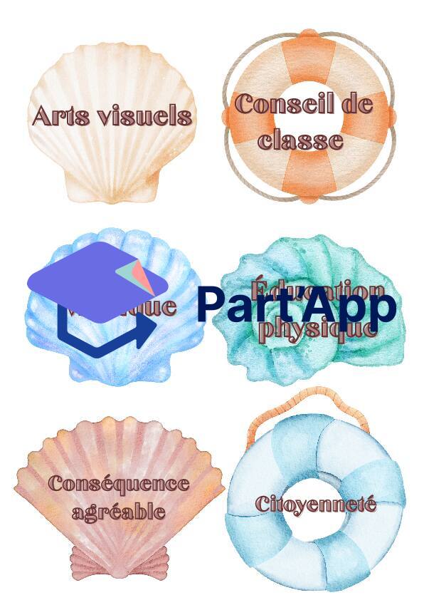 Sorte de stickers/étiquettes pour le programme du jour_3