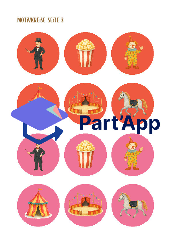 Jeu de réaction (jeu de la tapette à mouches) sur le thème du cirque_8