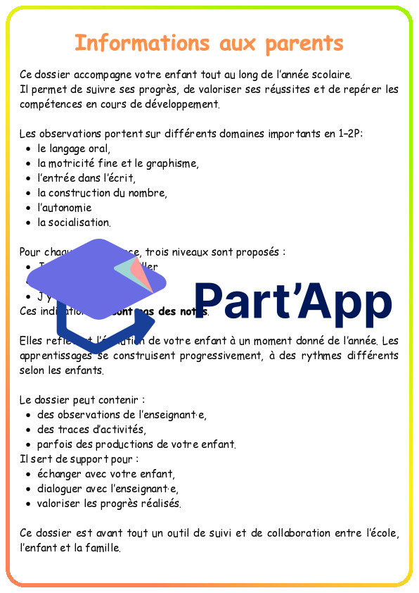 Je grandis à l'école - Dossier de suivi_3
