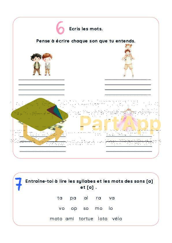 3P 4P - français - fiches - son a et o_5