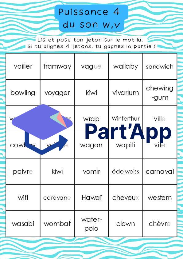 3H : Puissance 4 du v,w_2
