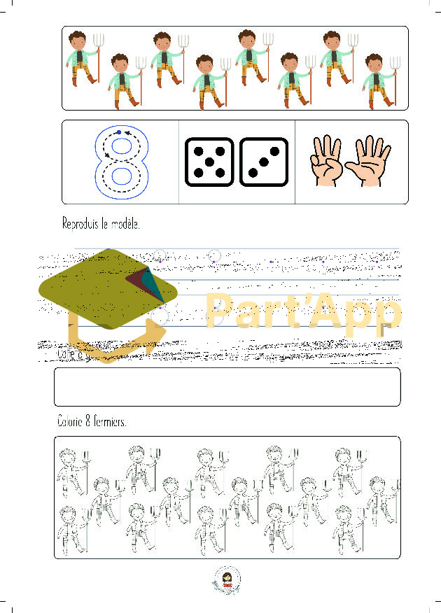 Livre à compter 1 à 9 LA FERME_10