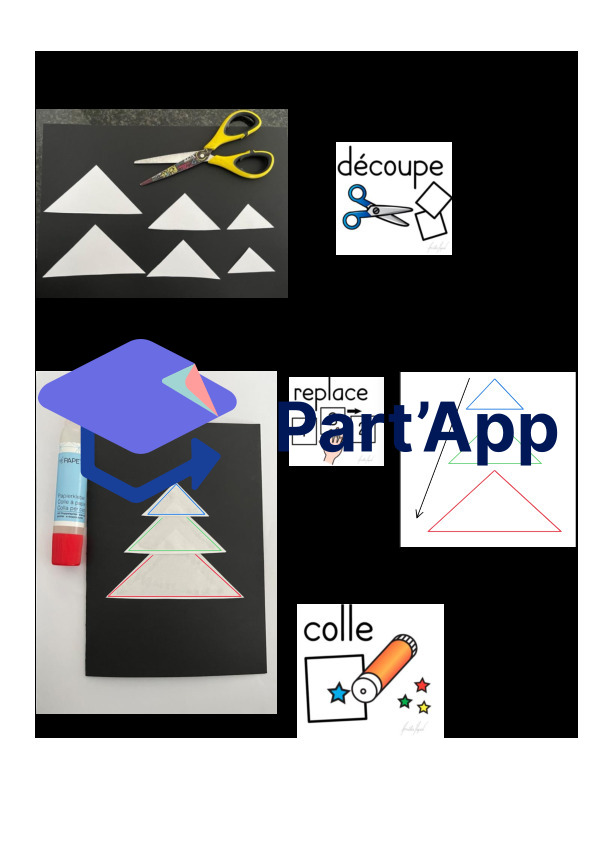 Marche à suivre Carte de Noël- en lien avec les maths_3