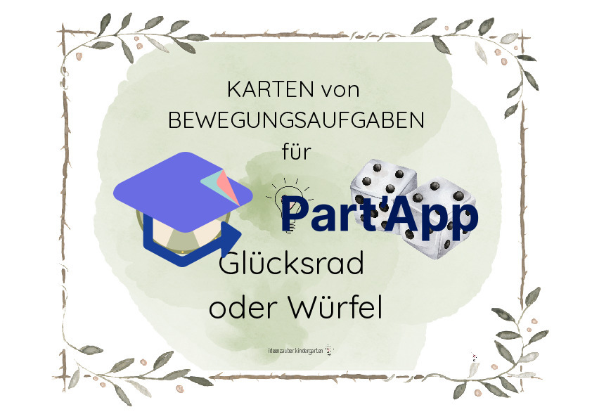 Karten von Bewegungsaufgaben für Glücksrad oder Würfel_2