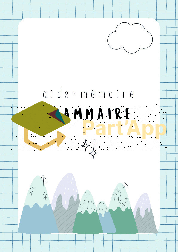 Aide-Mémoire Français Grammaire 5P Modules 1-5_2