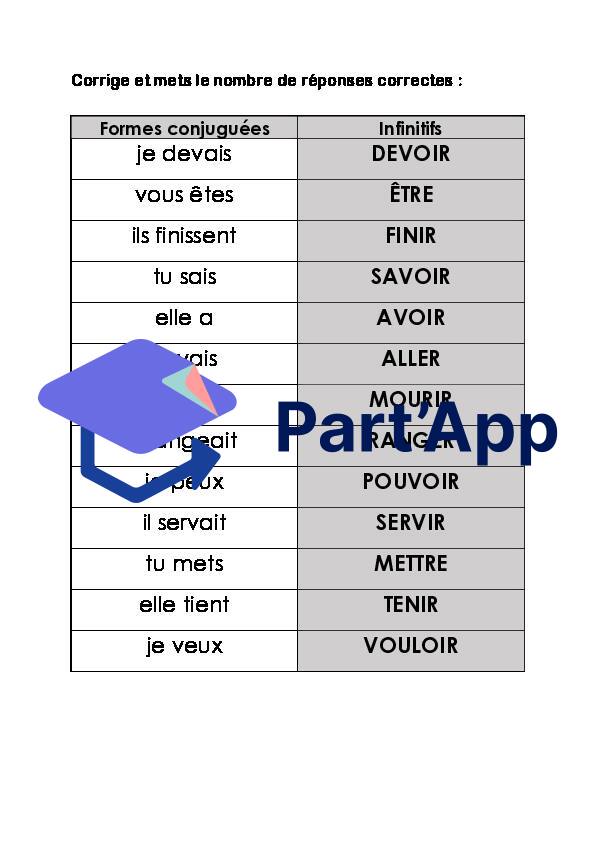 Français 5P - Module 5 - Infinitif - Atelier auto-correctif_3