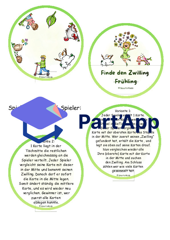 🌷Printemps Trouvez le vocabulaire Zwiling Nature DaZ Dobble®_10