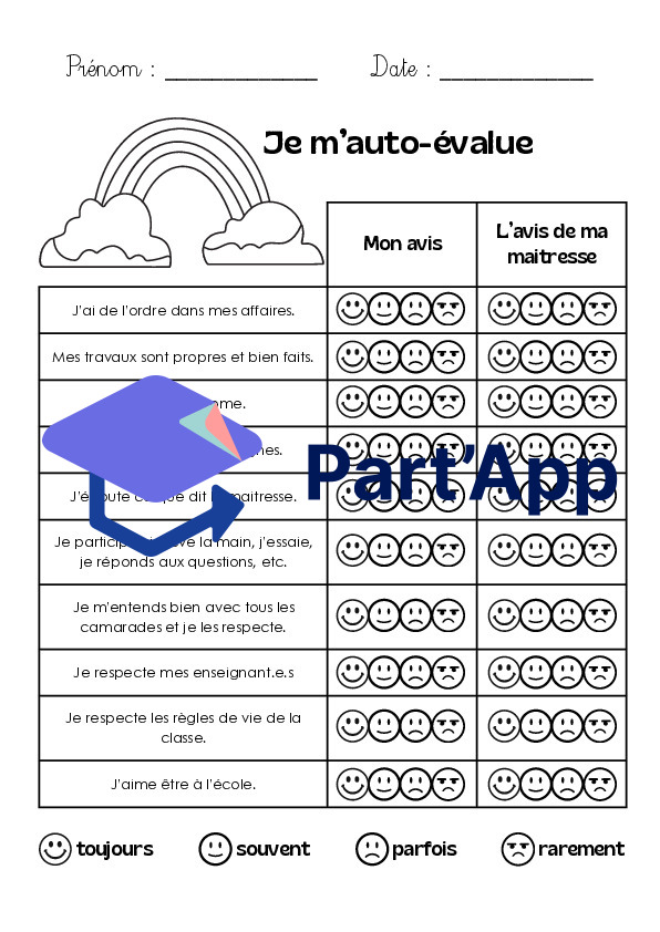 Auto-évaluation pour les retours aux parents_3