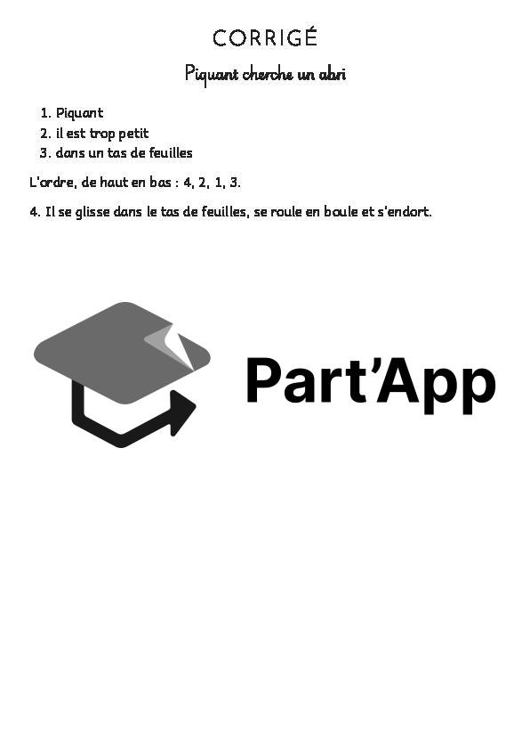 Lecture et compréhension écrite, le hérisson_4