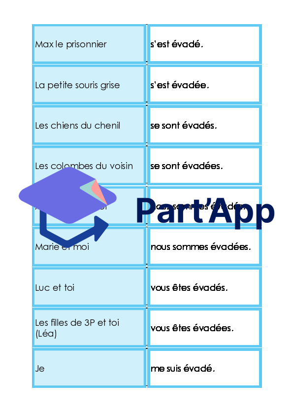 6P - M5 - Passé composé - accord avec l'auxiliaire être_8