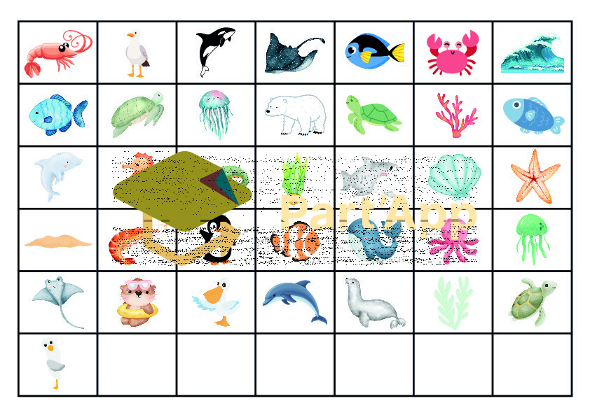 Jeu du lynx - animaux marins_4