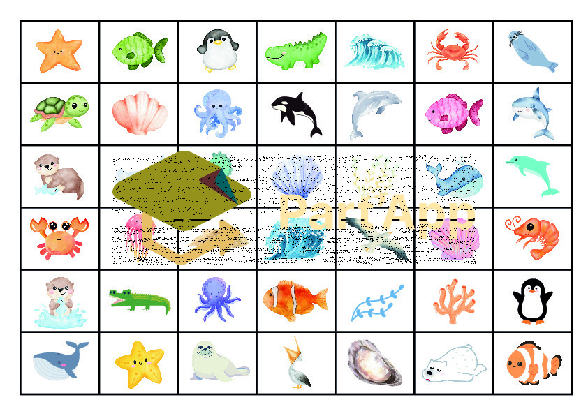 Jeu du lynx - animaux marins_6