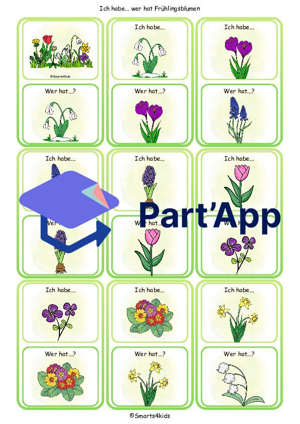 🌷Plantes à floraison précoce : j'en ai... et toi ? Jeu éducatif de vocabulaire pour les non-lecteurs_2