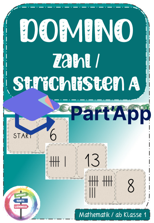 DOMINO - Zahl zu Strichlisten Zuordnung - Zahlenraum bis 20 - Mathe - ab Klasse 1_2