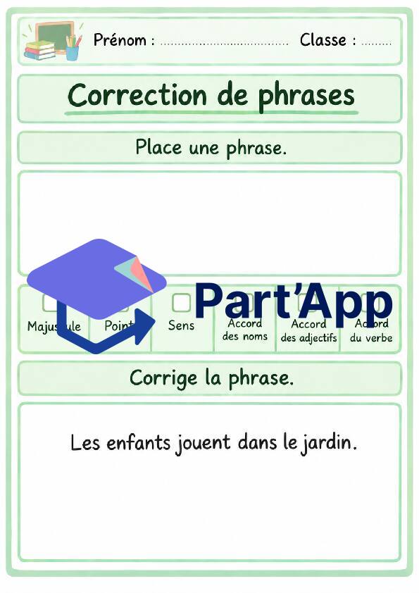 Atelier "Je corrige ma phrase" - M1 6H_2