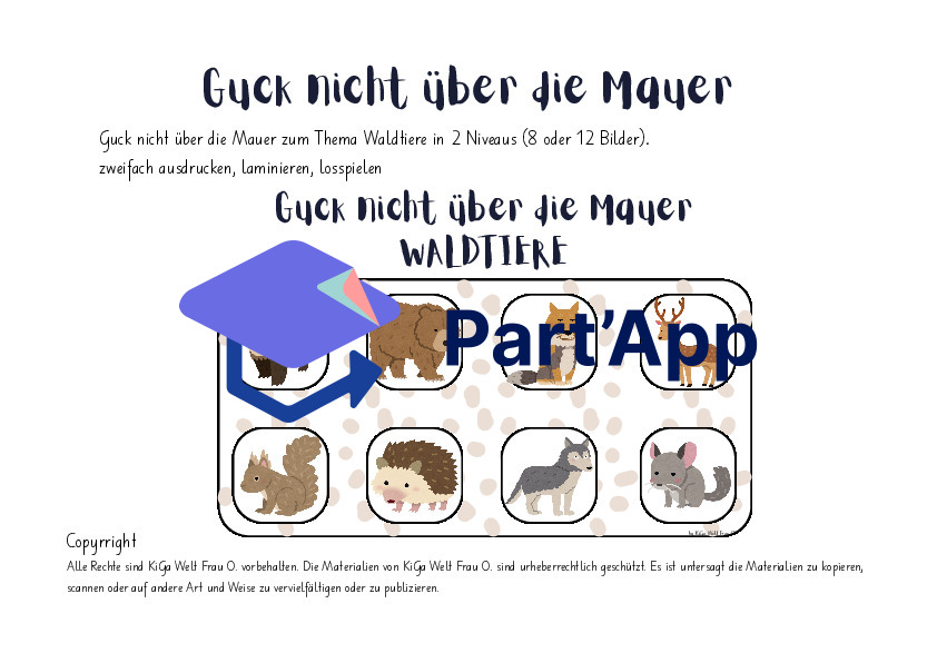 Guck nicht über die Mauer Waldtiere_2