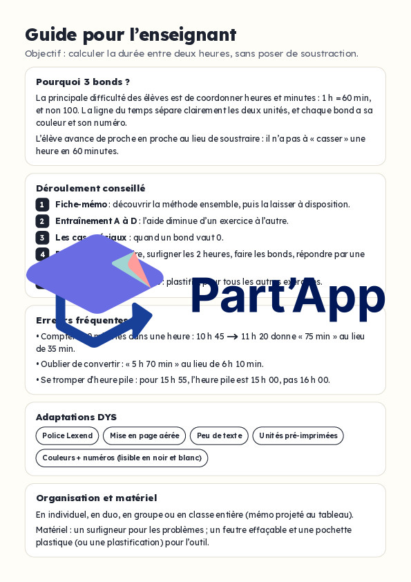 Combien de temps entre deux heures ? La méthode des 3 bonds_7