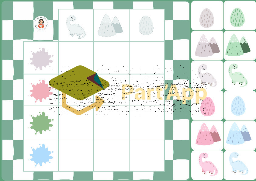 16. 🦕 9 Tableaux Double-Entrées Couleurs et Formes — Les Dinos 2026_5