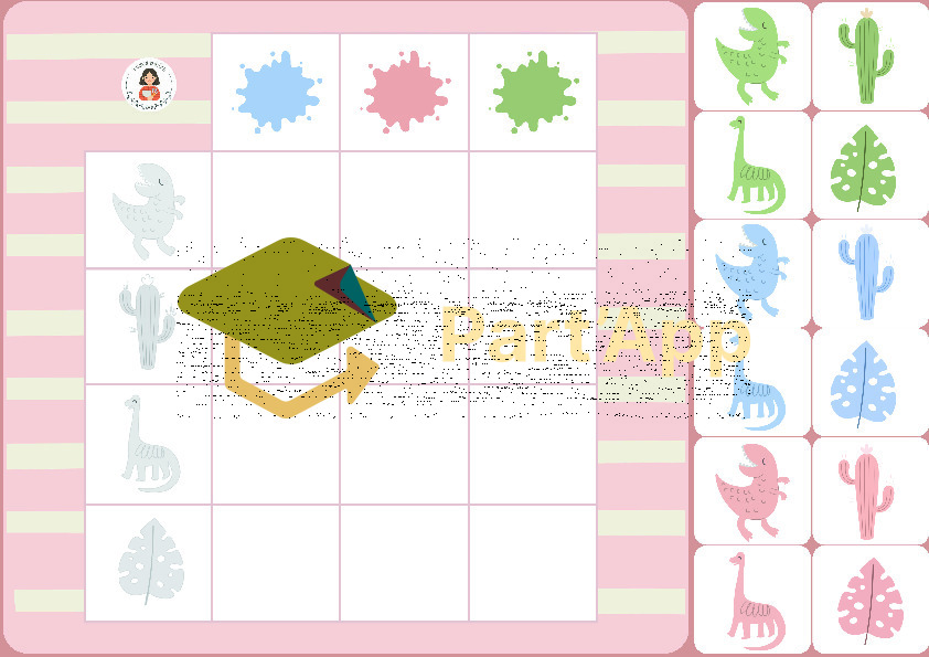 16. 🦕 9 Tableaux Double-Entrées Couleurs et Formes — Les Dinos 2026_7