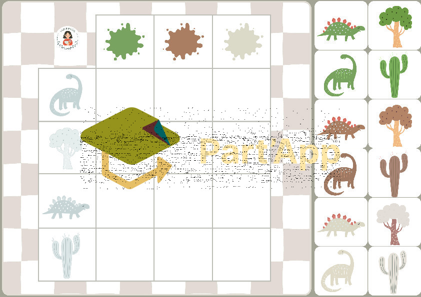 16. 🦕 9 Tableaux Double-Entrées Couleurs et Formes — Les Dinos 2026_8