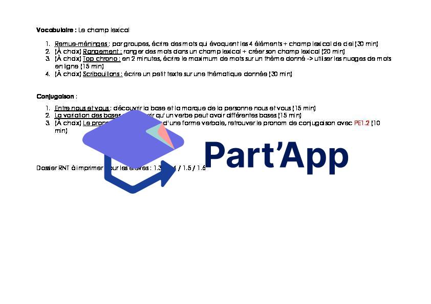 Module 1 nouveaux MER français 5H : Plan de travail, voc, activités ritulalisées, ETA_4