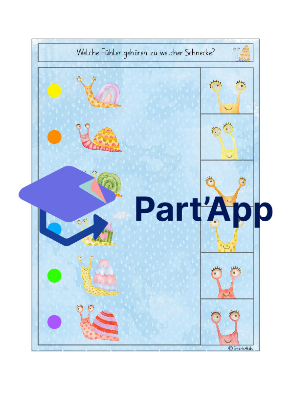 🐌 Cartes à pinces « Escargot » : regarde bien_95