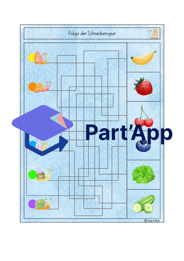 🐌 Cartes à pinces « Escargot » : regarde bien_99