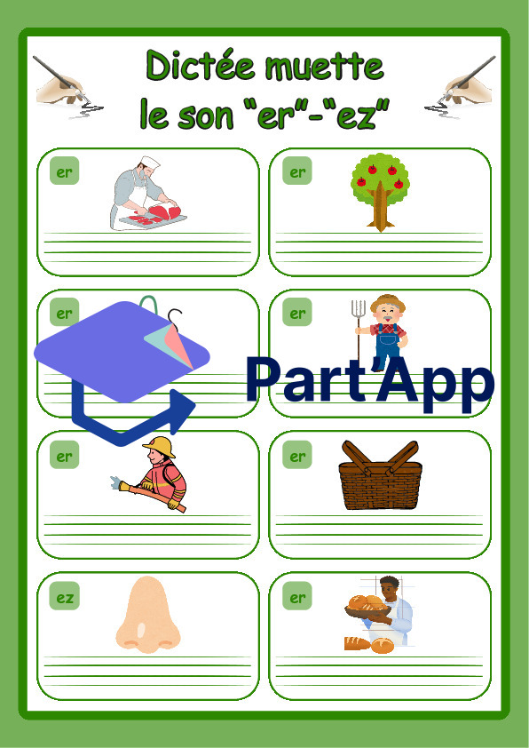 Dictée muette : le son er/ez temps 4_14