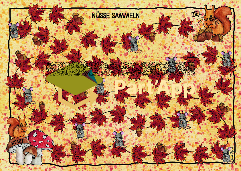 Leiterspiel - Nüsse sammlen_2