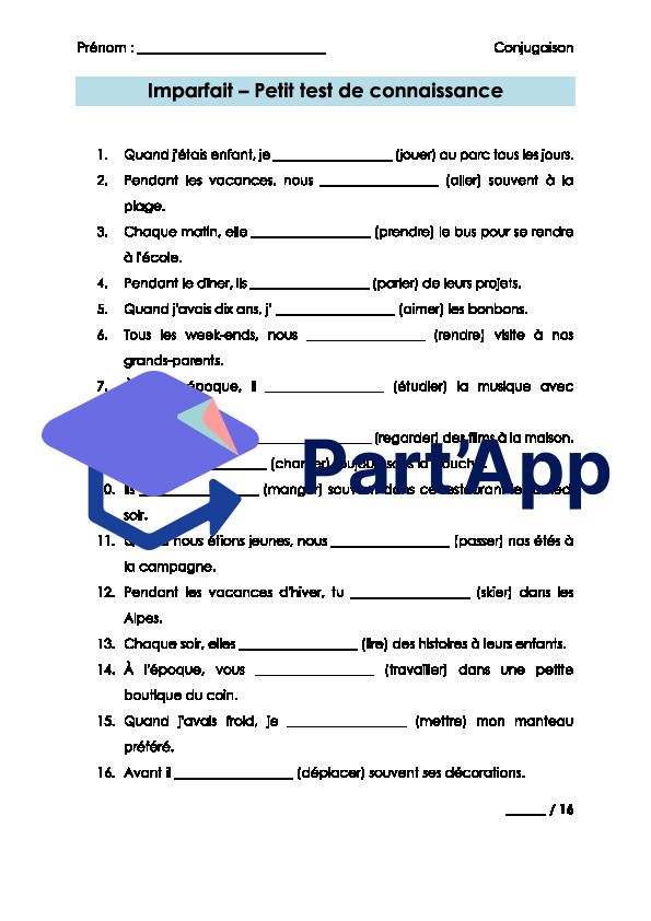 Français 7H-8H - Imparfait (test formatif + corrigé)_2