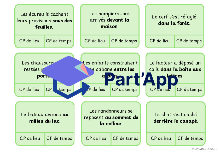 Cartes à pinces : Valeurs du complément de phrases (temps et lieu) - bords arrondis_5