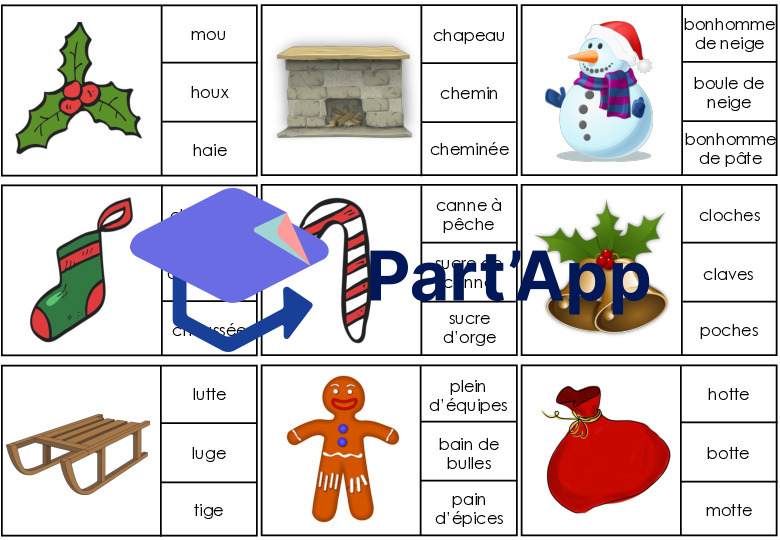 Vocabulaire de Noël - 27 cartes à pinces_6