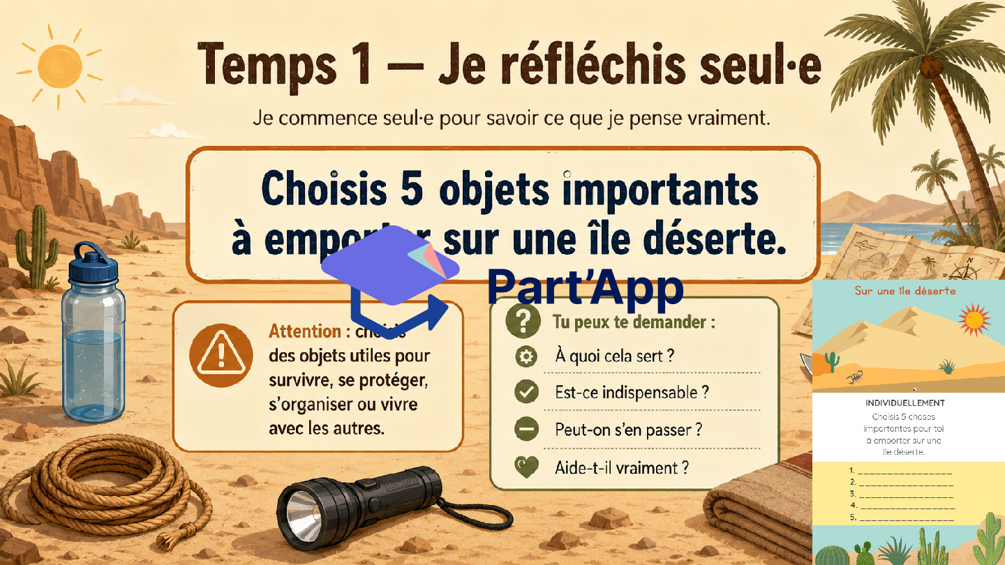 ECR Sur une île déserte : activité clé en main pour travailler la coopération_8