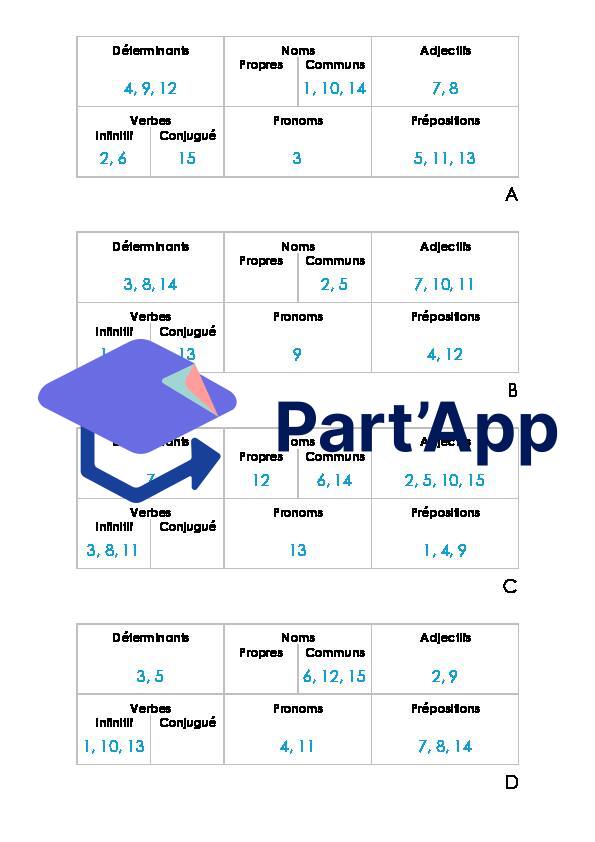 Classes grammaticales - classer les mots dans un tableau_11