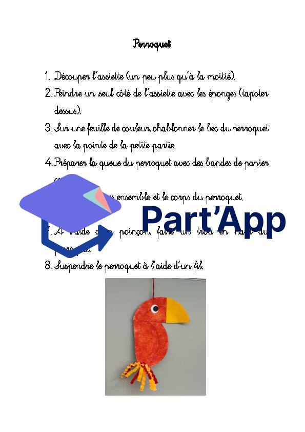Bricolage perroquet_2