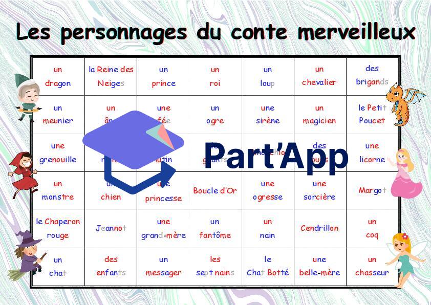 Le conte merveilleux : Jeu les personnages du conte (parcours orange)_4