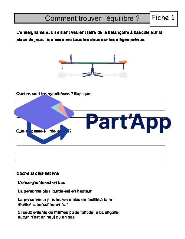 Dossier sciences: Equilibre et leviers: 5-6H_4