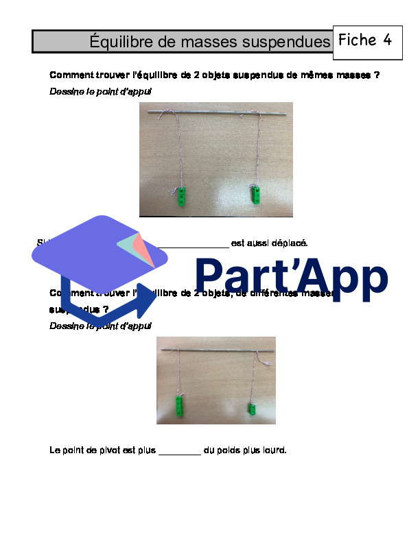 Dossier sciences: Equilibre et leviers: 5-6H_10