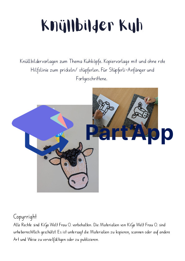 Knüllbilder Kuh Vorlage zum stüpferle_24
