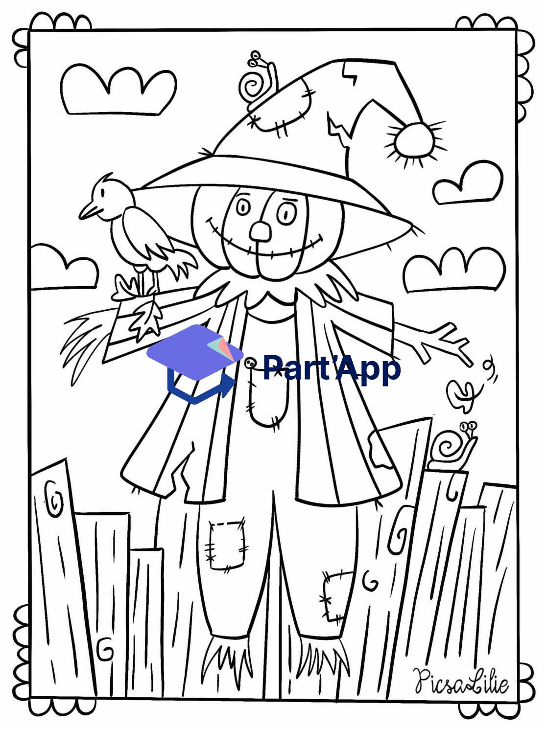 Coloriage épouvantail_2