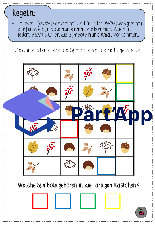 Herbstsudoku - mit Bildern statt Zahlen_3