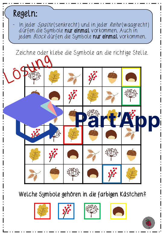Herbstsudoku - mit Bildern statt Zahlen_5