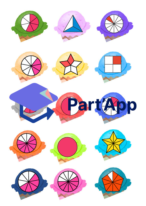 Jeu des fractions : Atelier ludique "Glaces" pour la classe – Mathématiques_8