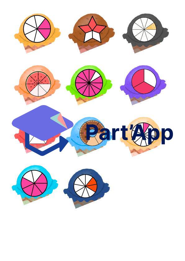 Jeu des fractions : Atelier ludique "Glaces" pour la classe – Mathématiques_9