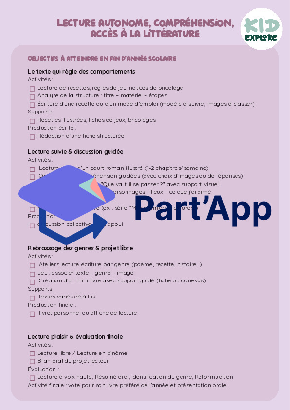 Planification annuelle de français 5H_10
