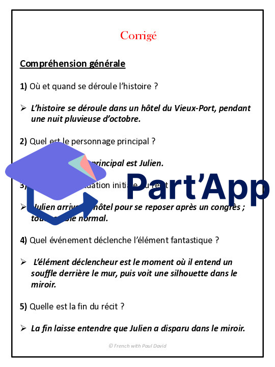 Compréhension de lecture - Nouvelle fantastique_5